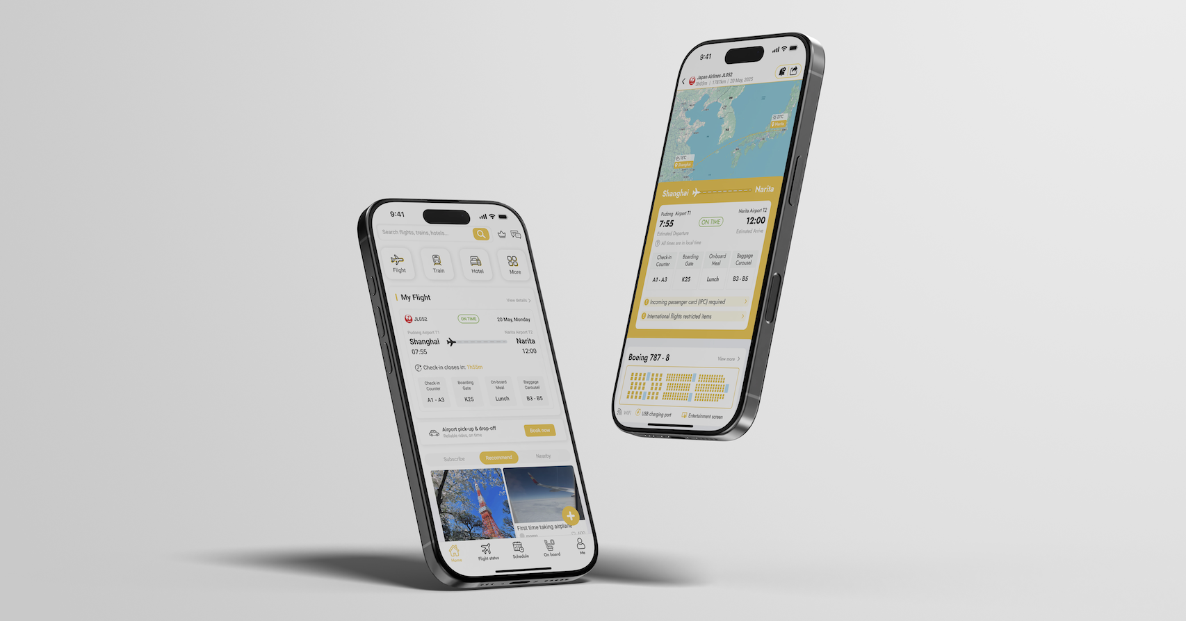 FlyGo mobile interface