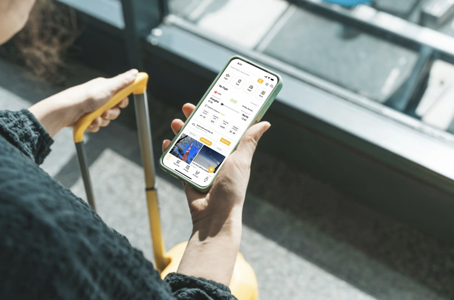FlyGo airport travel scenario