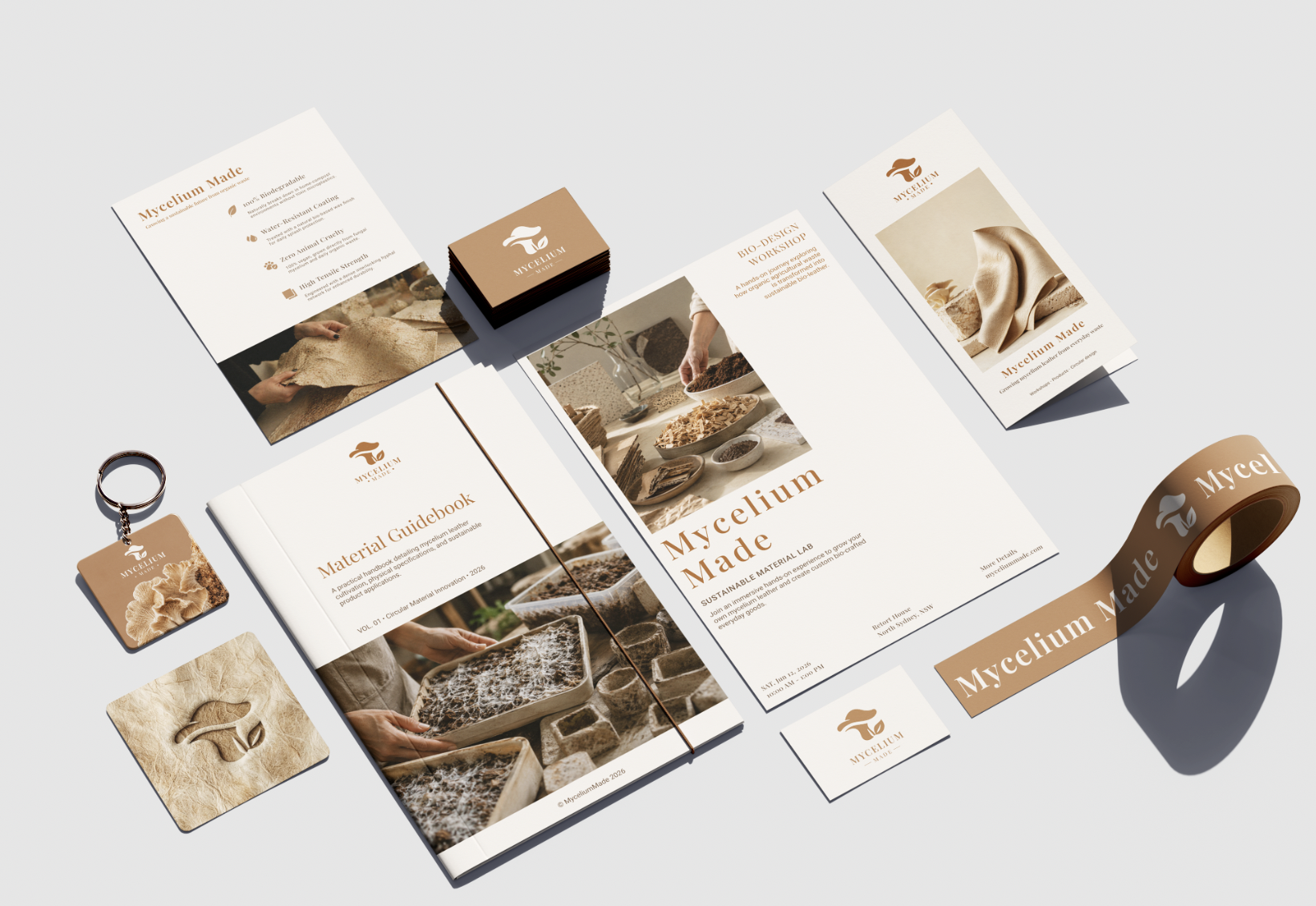 Mycelium Made branding applications